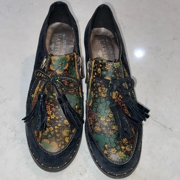 L” Artiste Studalena Womens Leather Black Shoes size 7.5/8 - Picture 7 of 9